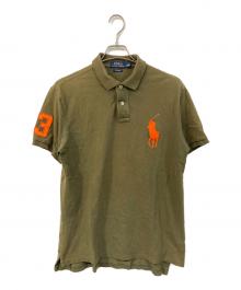 POLO RALPH LAUREN（ポロ・ラルフローレン）の古着「ビッグポニーポロシャツ」｜ブラウン