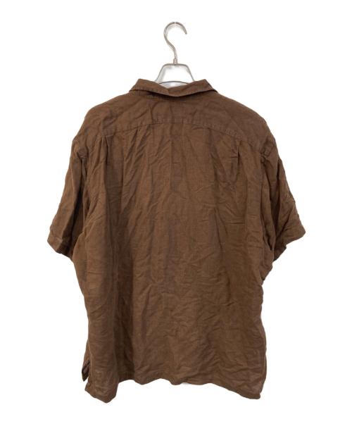 POLO RALPH LAUREN（ポロ・ラルフローレン）POLO RALPH LAUREN (ポロ・ラルフローレン) CRAYTON コットンリネンシャツ ブラウン サイズ:SIZE XLの古着・服飾アイテム