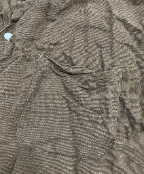 POLO RALPH LAUREN（ポロ・ラルフローレン）POLO RALPH LAUREN (ポロ・ラルフローレン) CRAYTON コットンリネンシャツ ブラウン サイズ:SIZE XLの古着・服飾アイテム
