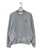 AMI PARISアミ パリス）の古着「De Coeur Sweatshirt/ドゥ クール スウェットシャツ」｜スカイブルー