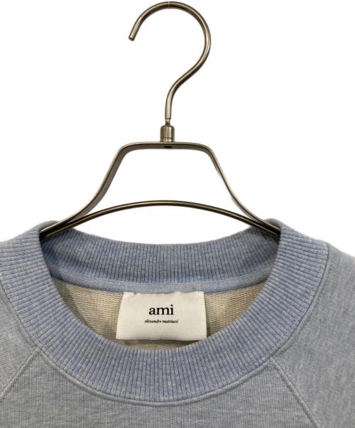 AMI PARIS（アミ パリス）AMI PARIS (アミ パリス) De Coeur Sweatshirt/ドゥ クール スウェットシャツ スカイブルー サイズ:SIZE XLの古着・服飾アイテム