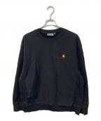 Carhartt WIPカーハート ワーク イン プログレス）の古着「クルーネックスウェット」｜ブラック