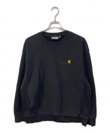 Carhartt WIP（カーハート ワーク イン プログレス）の古着「クルーネックスウェット」｜ブラック