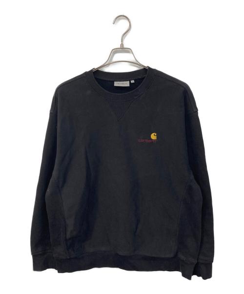 Carhartt WIP（カーハート ワーク イン プログレス）Carhartt WIP (カーハート ワーク イン プログレス) クルーネックスウェット ブラック サイズ:SIZE Lの古着・服飾アイテム