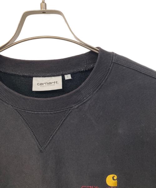 Carhartt WIP（カーハート ワーク イン プログレス）Carhartt WIP (カーハート ワーク イン プログレス) クルーネックスウェット ブラック サイズ:SIZE Lの古着・服飾アイテム