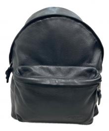 EASTPAK（イーストパック）の古着「レザーリュック」｜ブラック