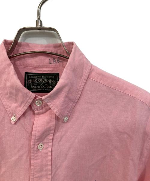 POLO COUNTRY（ポロカントリー）POLO COUNTRY (ポロカントリー) ボタンダウンシャツ ピンク サイズ:Ｍの古着・服飾アイテム