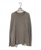 HUMAN MADEヒューマンメイド）の古着「pocket L/S TEE」｜ブラウン
