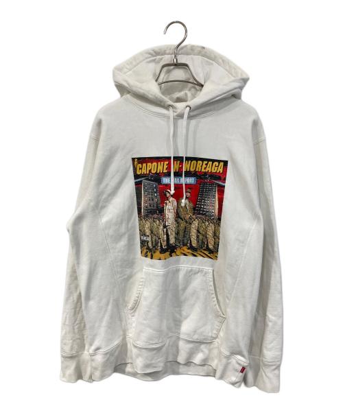 SUPREME（シュプリーム）SUPREME (シュプリーム) The War Report Hooded Sweatshirt ホワイト サイズ:SIZE Mの古着・服飾アイテム