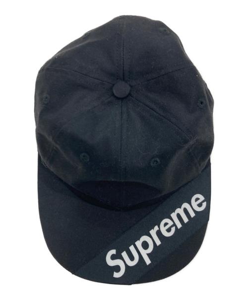 SUPREME（シュプリーム）SUPREME (シュプリーム) Visor Label 6-Panel ブラックの古着・服飾アイテム