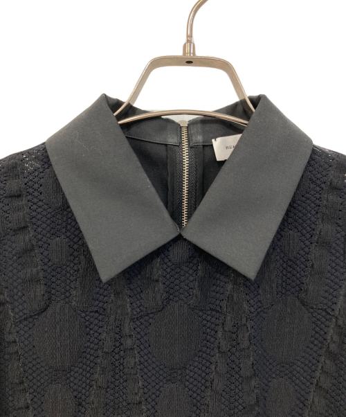 REKISAMI（レキサミ）REKISAMI (レキサミ) ノースリーブレースブラウス ブラック サイズ:SIZE 1の古着・服飾アイテム