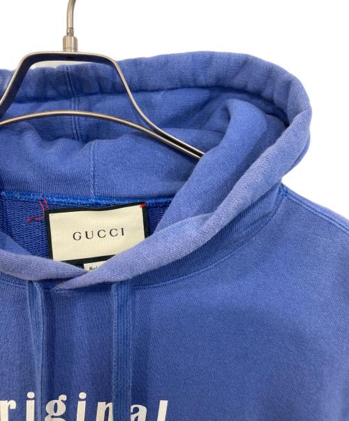 GUCCI（グッチ）GUCCI (グッチ) Print Sweatshirt ブルー サイズ:SIZE Mの古着・服飾アイテム