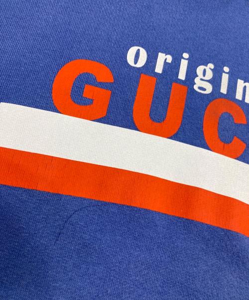 GUCCI（グッチ）GUCCI (グッチ) Print Sweatshirt ブルー サイズ:SIZE Mの古着・服飾アイテム