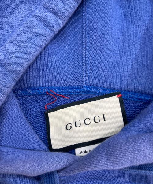 GUCCI（グッチ）GUCCI (グッチ) Print Sweatshirt ブルー サイズ:SIZE Mの古着・服飾アイテム