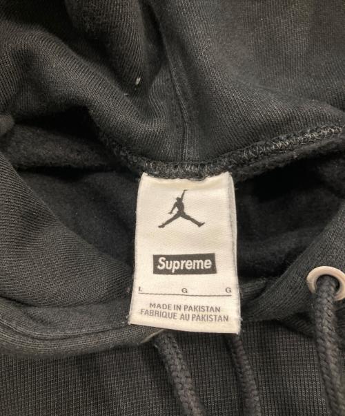 SUPREME（シュプリーム）SUPREME (シュプリーム) JORDAN (ジョーダン) Jordan Hooded Sweatshirt ブラック サイズ:SIZE Lの古着・服飾アイテム