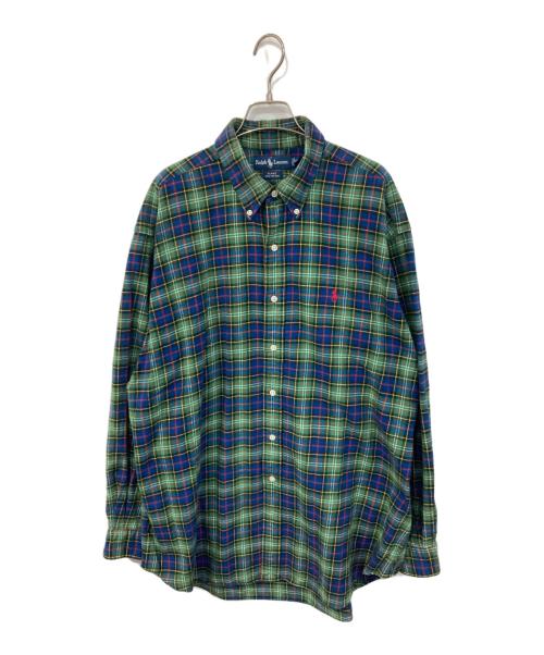 RALPH LAUREN（ラルフローレン）RALPH LAUREN (ラルフローレン) BLAKE ボタンダウンシャツ グリーン サイズ:SIZE XLの古着・服飾アイテム