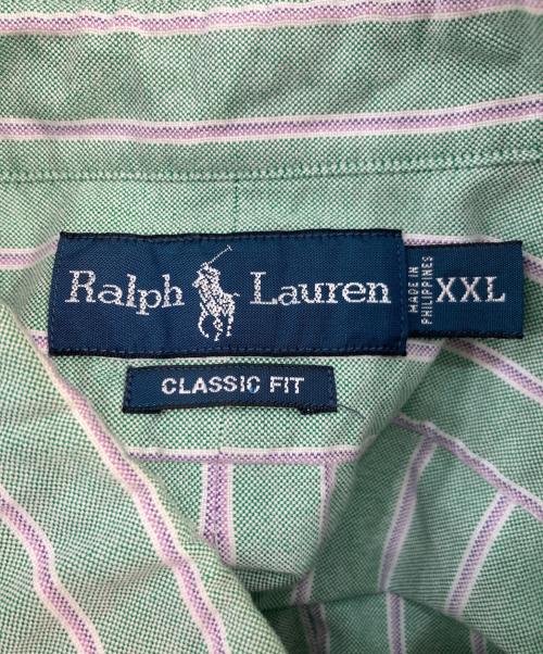 RALPH LAUREN（ラルフローレン）RALPH LAUREN (ラルフローレン) S/Sボタンダウンシャツ グリーン サイズ:XXLの古着・服飾アイテム