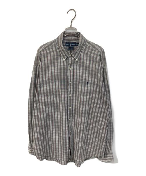 RALPH LAUREN（ラルフローレン）RALPH LAUREN (ラルフローレン) BLAKEボタンダウンシャツ グレー サイズ:SIZE XLの古着・服飾アイテム