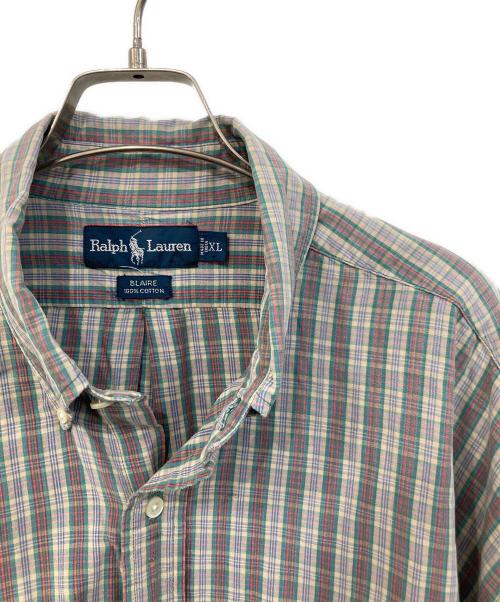 RALPH LAUREN（ラルフローレン）RALPH LAUREN (ラルフローレン) BLAKEボタンダウンシャツ グレー サイズ:SIZE XLの古着・服飾アイテム