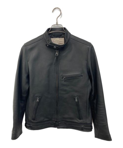 AVIREX（アヴィレックス）AVIREX (アヴィレックス) SHEEP SKIN シングルライダースジャケット ブラック サイズ:SIZE Mの古着・服飾アイテム