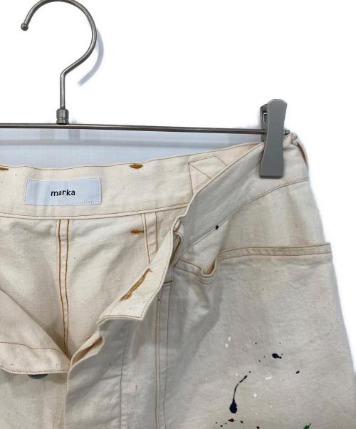MARKA（マーカ）MARKA (マーカ) M-35 PAINTED PANTS ホワイト サイズ:1の古着・服飾アイテム