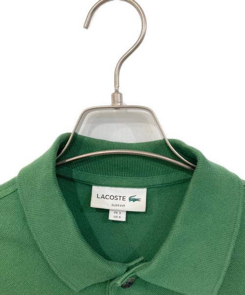 LACOSTE（ラコステ）LACOSTE (ラコステ) ポロシャツ グリーン サイズ:SIZE Sの古着・服飾アイテム