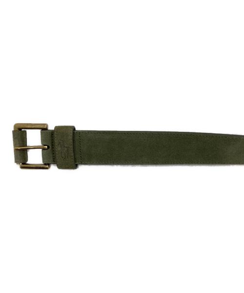 POLO RALPH LAUREN（ポロ・ラルフローレン）POLO RALPH LAUREN (ポロ・ラルフローレン) スエードレザーベルト グリーン サイズ:32の古着・服飾アイテム