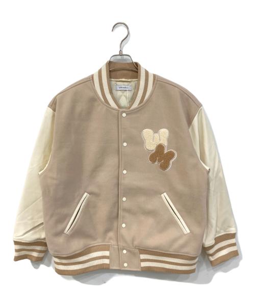 with mellow（ウィズ メロウ）with mellow (ウィズ メロウ) Stadium Jumper/スタジアム ジャンパー ベージュ サイズ:SIZE Freeの古着・服飾アイテム