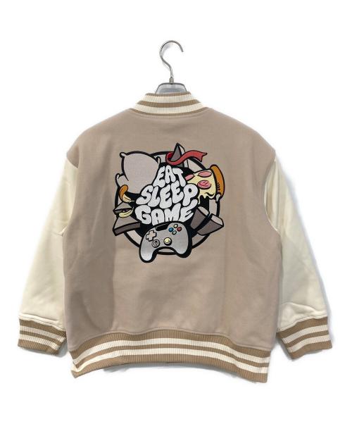 with mellow（ウィズ メロウ）with mellow (ウィズ メロウ) Stadium Jumper/スタジアム ジャンパー ベージュ サイズ:SIZE Freeの古着・服飾アイテム