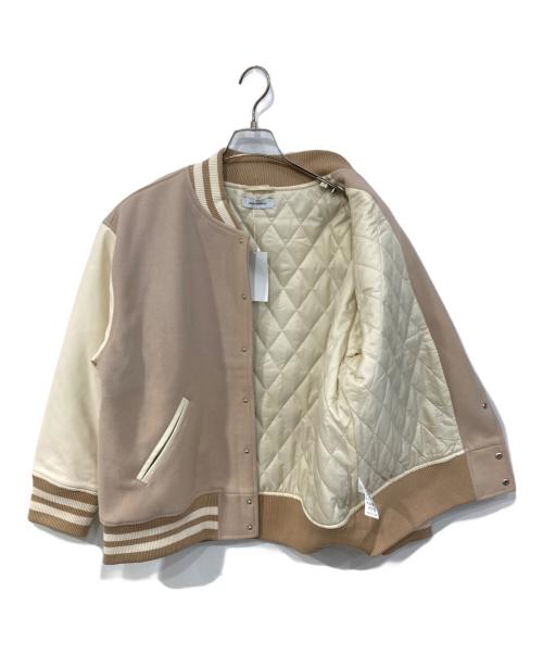 with mellow（ウィズ メロウ）with mellow (ウィズ メロウ) Stadium Jumper/スタジアム ジャンパー ベージュ サイズ:SIZE Freeの古着・服飾アイテム