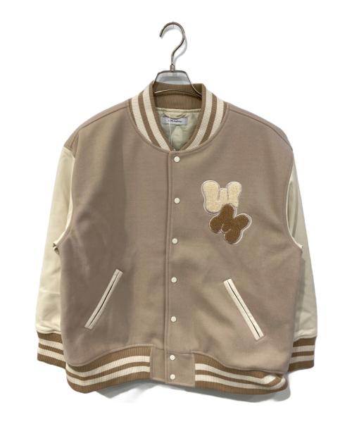 with mellow（ウィズ メロウ）with mellow (ウィズ メロウ) Stadium Jumper/スタジアム ジャンパー ベージュ サイズ:SIZE Freeの古着・服飾アイテム