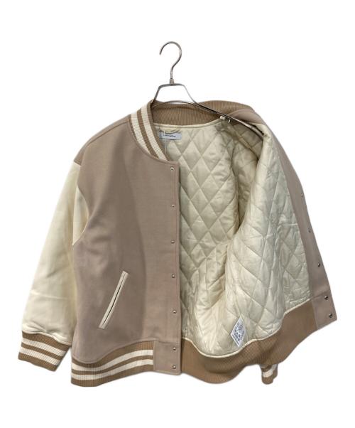 with mellow（ウィズ メロウ）with mellow (ウィズ メロウ) Stadium Jumper/スタジアム ジャンパー ベージュ サイズ:SIZE Freeの古着・服飾アイテム