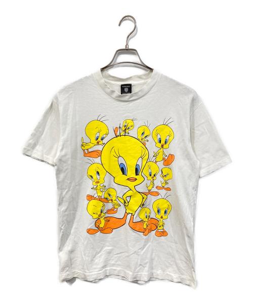 WARNER BROS（ワーナーブラザース）WARNER BROS (ワーナーブラザース) プリントTシャツ ホワイト サイズ:SIZE Mの古着・服飾アイテム