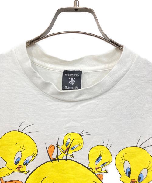 WARNER BROS（ワーナーブラザース）WARNER BROS (ワーナーブラザース) プリントTシャツ ホワイト サイズ:SIZE Mの古着・服飾アイテム