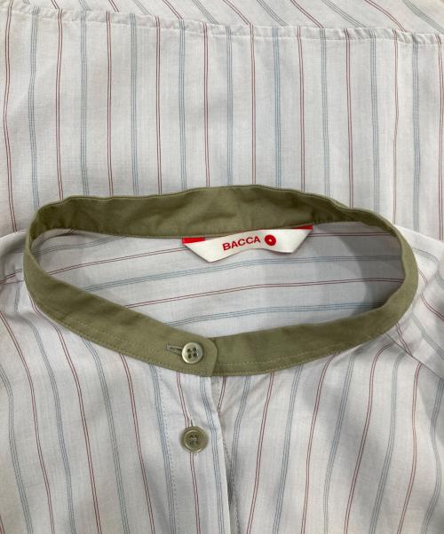 BACCA（バッカ）BACCA (バッカ) ソフトリヨセル アシンメトリーブラウス ベージュ サイズ:36の古着・服飾アイテム