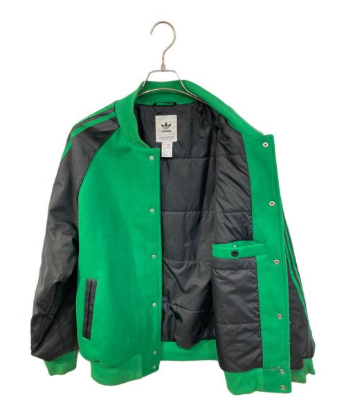 adidas（アディダス）adidas (アディダス) SST ボンバージャケット グリーン×ブラック サイズ:SIZE Lの古着・服飾アイテム