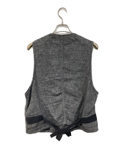Porter Classic（ポータークラシック）Porter Classic (ポータークラシック) SASHIKO LINEN PREMIUM CLASSIC VEST/サシコ リネン プレミアム クラシック ベスト グレー サイズ:SIZE Mの古着・服飾アイテム