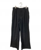 PORT BY ARKポートバイアーク）の古着「Baggy Trousers/バギー・トラウザーズ」｜ブラック