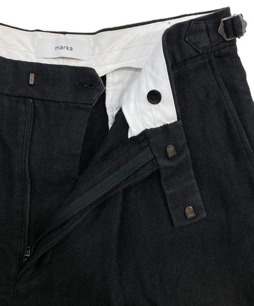 MARKA（マーカ）MARKA (マーカ) OFFICER TWO TUCK SHORTS/オフィサー ツータック ショーツ ブラック サイズ:SIZE 2の古着・服飾アイテム