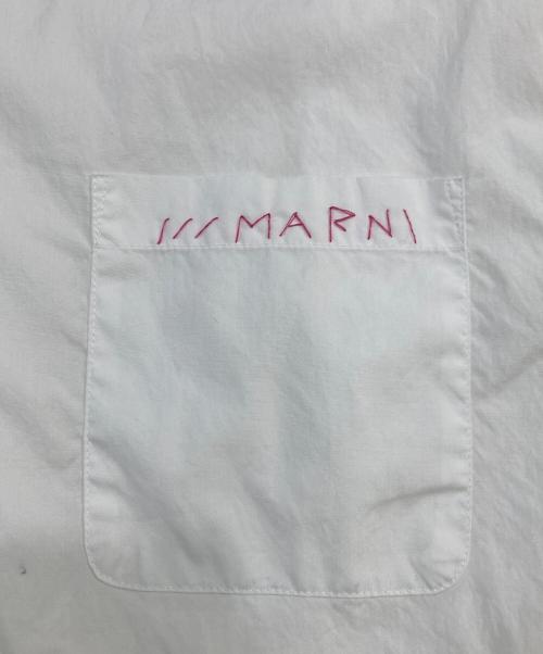 MARNI（マルニ）MARNI (マルニ) エンブロイダリーデザインシャツ ホワイト サイズ:SIZE 44の古着・服飾アイテム