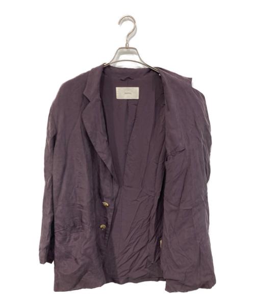 TODAYFUL（トゥデイフル）TODAYFUL (トゥデイフル) Satin Over Jacket/サテン オーバージャケット パープル サイズ:SIZE 38の古着・服飾アイテム
