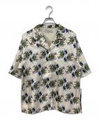 FUMIE=TANAKAフミエタナカ）の古着「flower satin SH/フラワー サテン シャツ」｜マルチカラー