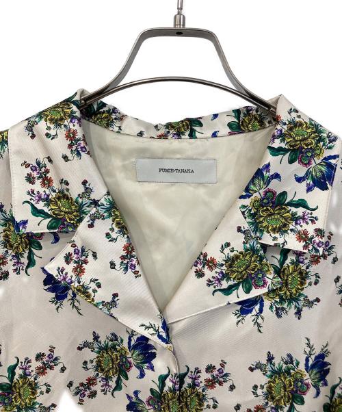 FUMIE=TANAKA（フミエタナカ）FUMIE=TANAKA (フミエタナカ) flower satin SH/フラワー サテン シャツ マルチカラー サイズ:SIZE 2の古着・服飾アイテム