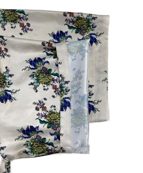FUMIE=TANAKA（フミエタナカ）FUMIE=TANAKA (フミエタナカ) flower satin SH/フラワー サテン シャツ マルチカラー サイズ:SIZE 2の古着・服飾アイテム