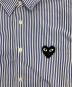 中古・古着 PLAY COMME des GARCONS (プレイコムデギャルソン) Stripe Shirt With Black Emblem Pattern A ブルー サイズ:xs：13000円