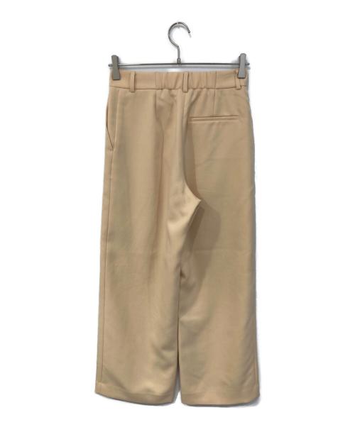 BALLSEY（ボールジィ）BALLSEY (ボールジィ) パウダリーストレッチツイル セミワイドパンツ イエロー サイズ:32の古着・服飾アイテム