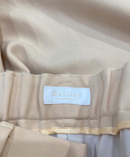 BALLSEY（ボールジィ）BALLSEY (ボールジィ) パウダリーストレッチツイル セミワイドパンツ イエロー サイズ:32の古着・服飾アイテム