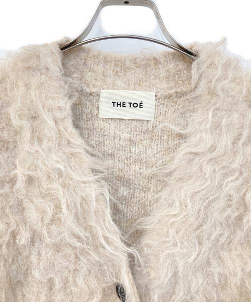 THE TOE（ザ・トゥー）THE TOE (ザ・トゥー) ウェストミンスター シャギー カーディガン ベージュ サイズ:SIZE Sの古着・服飾アイテム