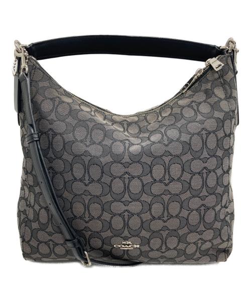 COACH（コーチ）COACH (コーチ) シグネチャー2WAYバッグ グレーの古着・服飾アイテム