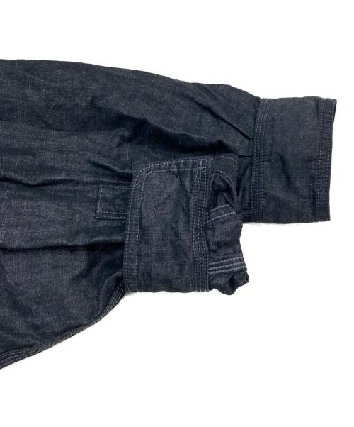NICENESS（ナイスネス）NICENESS (ナイスネス) モリーナ  シャンブレーワークシャツ ブラック サイズ:SIZE Lの古着・服飾アイテム
